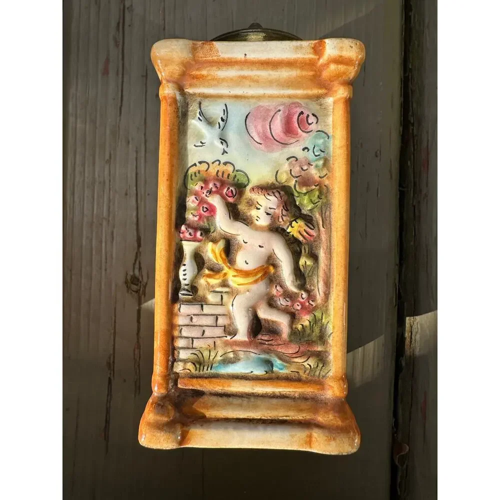 Vintage CAPODIMONTE Painted Italian Ceramic 5